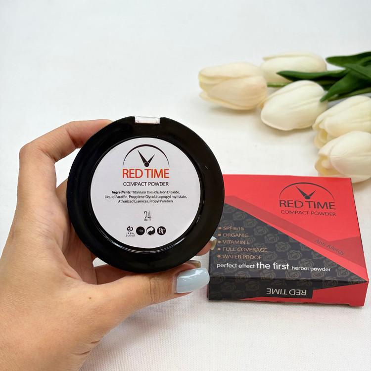 پنکیک گیاهی رد تایم Red Timeضد حساسیت فول کاور ضد آب اس پی اف 15 ویتامین E