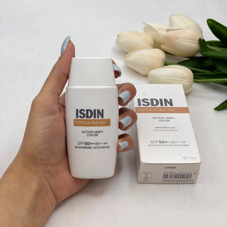 فلوئید ضد آفتاب رنگی کیفیت اصلی SPF50 مدل ACTIVE UNIFY محافظ UVA ،UVB، ضد آب، مناسب انواع پوست حجم 50 میل