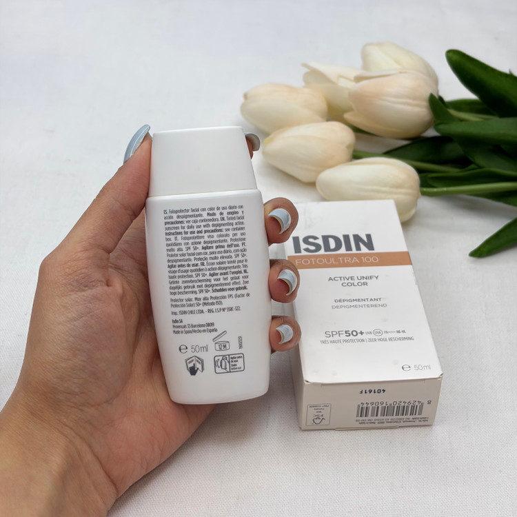 فلوئید ضد آفتاب رنگی کیفیت اصلی SPF50 مدل ACTIVE UNIFY محافظ UVA ،UVB، ضد آب، مناسب انواع پوست حجم 50 میل