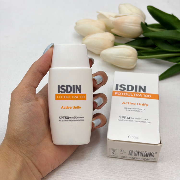 کرم ضدآفتاب بدون رنگ SPF50 مدل FOTOULTRA 100 ACTIVE UNIFY مناسب انواع پوست، حجم 50 میلیلیتر