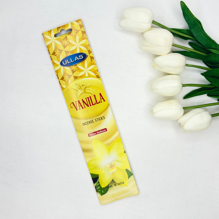 عود شاخه ای شرکتی رایحه وانیل 15 عددی برند اولاس vanilla رایحه شیرین و ملایم