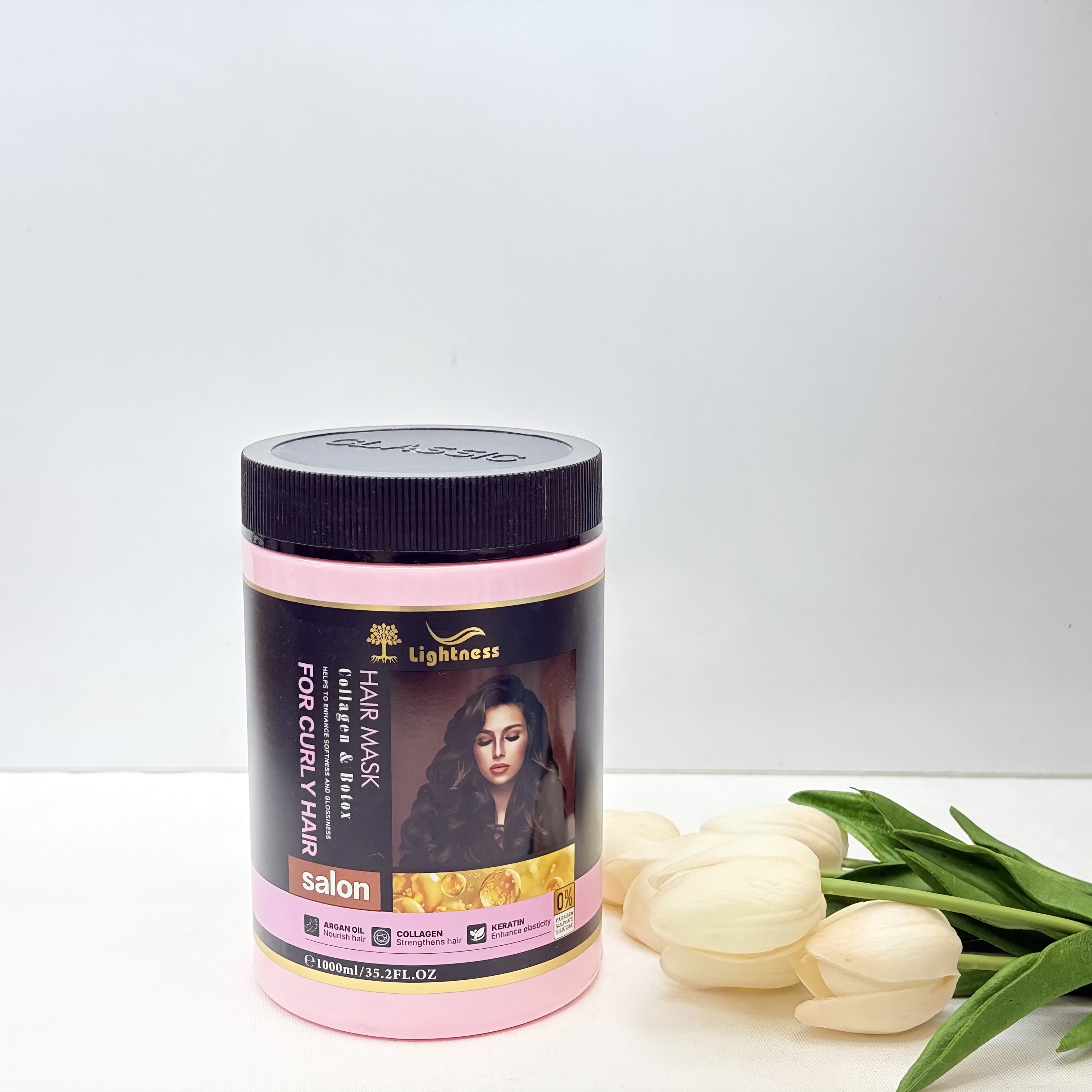 ماسک‌مو حاوی روغن آرگان مخصوص موهای فر و حالت دار احیا و ترمیم کننده حالت موی فر