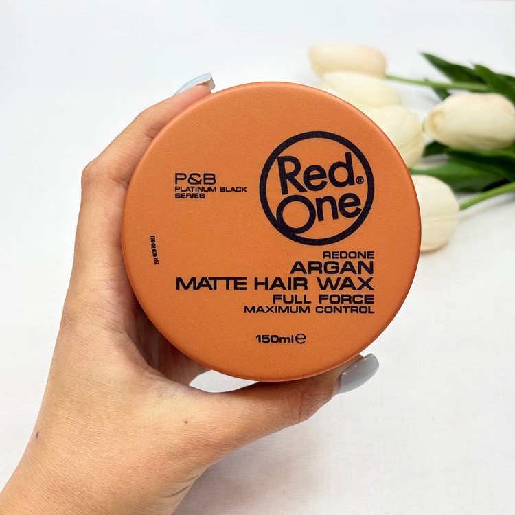 ژل واکس موی رنگ قهوه ای /طلایی/نارنجی ARGAN MATTE HAIR WAXحاوی روغن آرگان مراقبت موها فینیش مات و نگه دارندگی متوسط تا قوی و مناسب موهای خشک یا آسیب دیده
