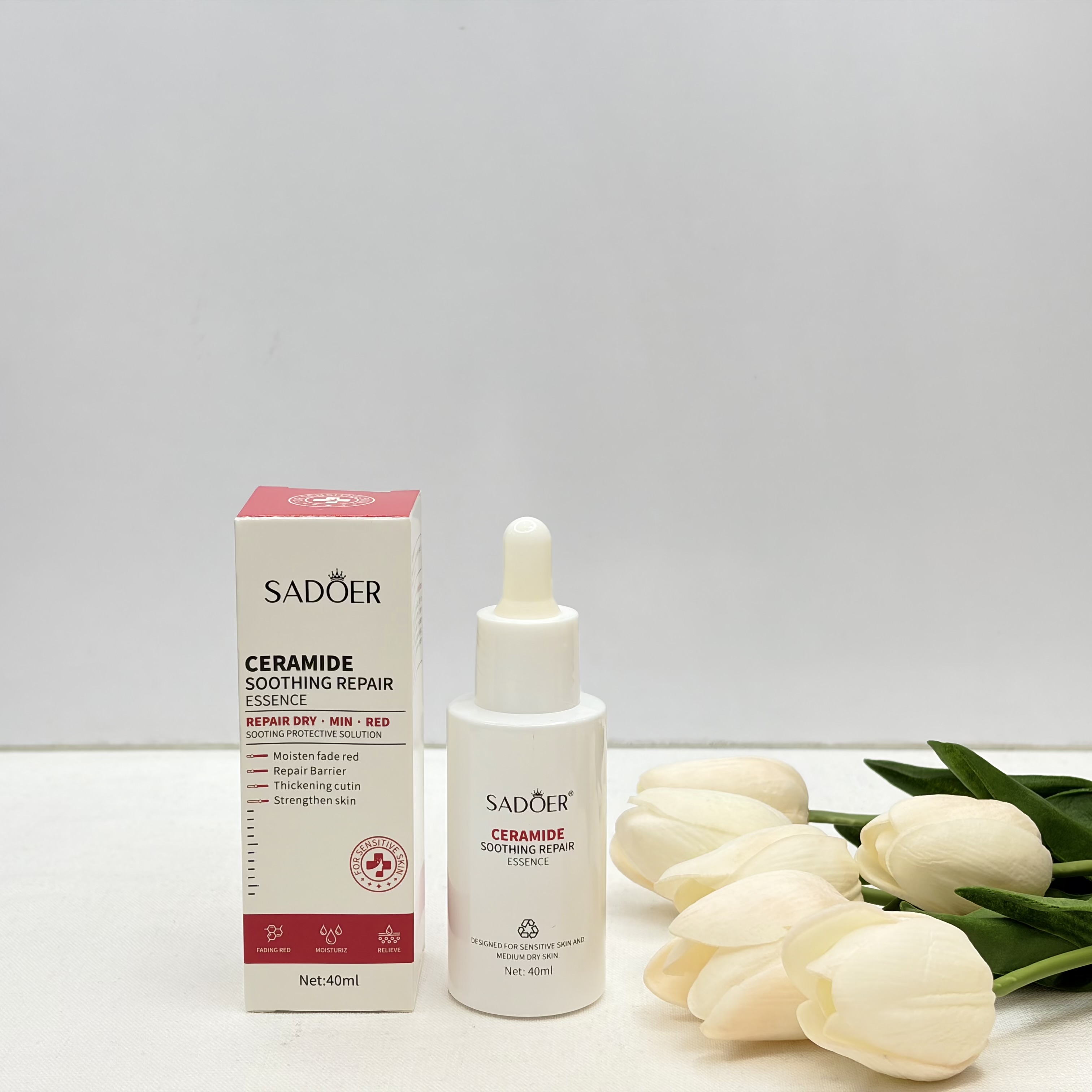 سرم سراماید مرطوب کننده و از بین برنده لک های تیره، چین و چروک و سایر علائم پیری رفع خشکی و قرمزی
