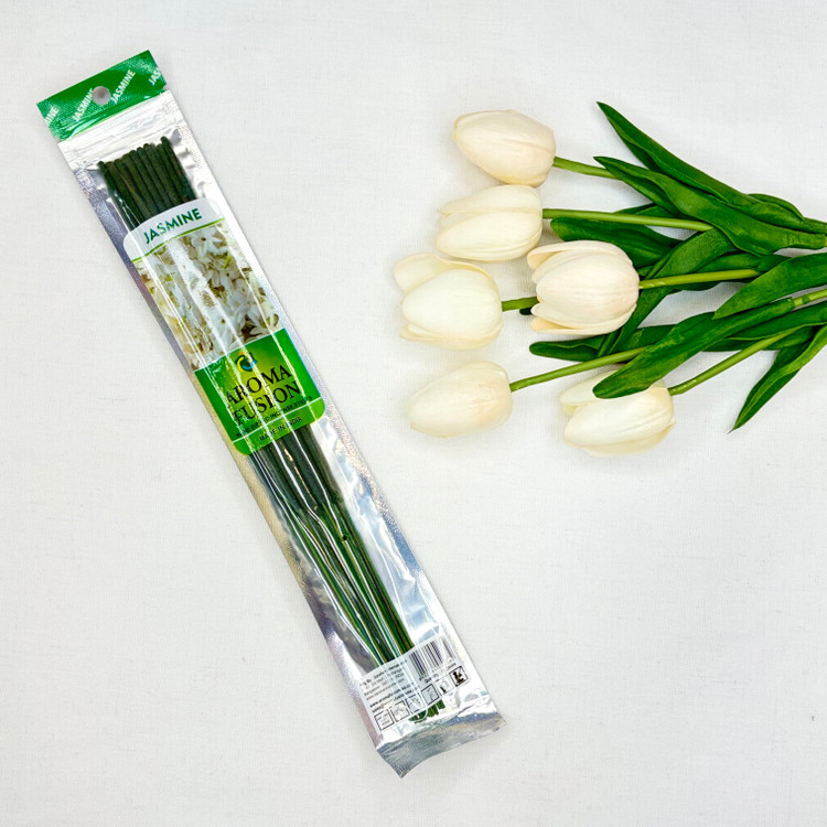عود شاخه ای آرومافیوژن پایه دست ساز 15 عددی رایحه گل یاس jasmine