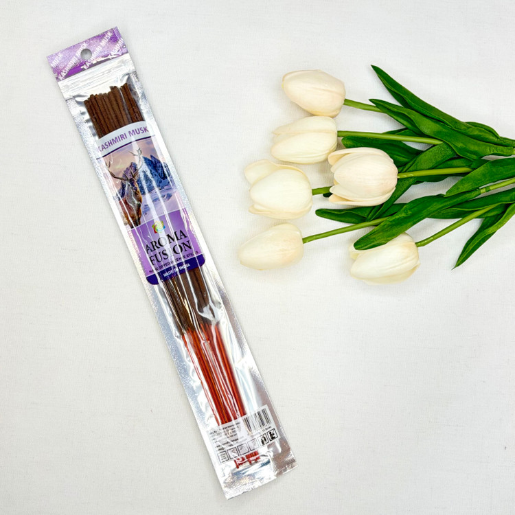 عود شاخه ای آرومافیوژن پایه دست ساز15 عددی رایحه Kashmiri musk مشک کشمیری