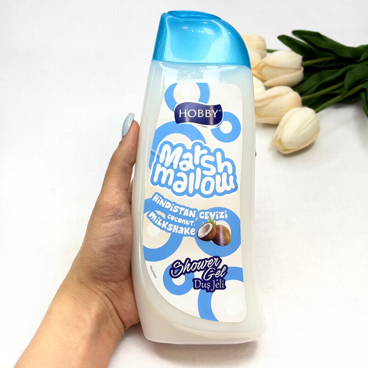 شامپو بدن مدل Marshmallow رایحه نارگیل حجم 500 میلی لیتر