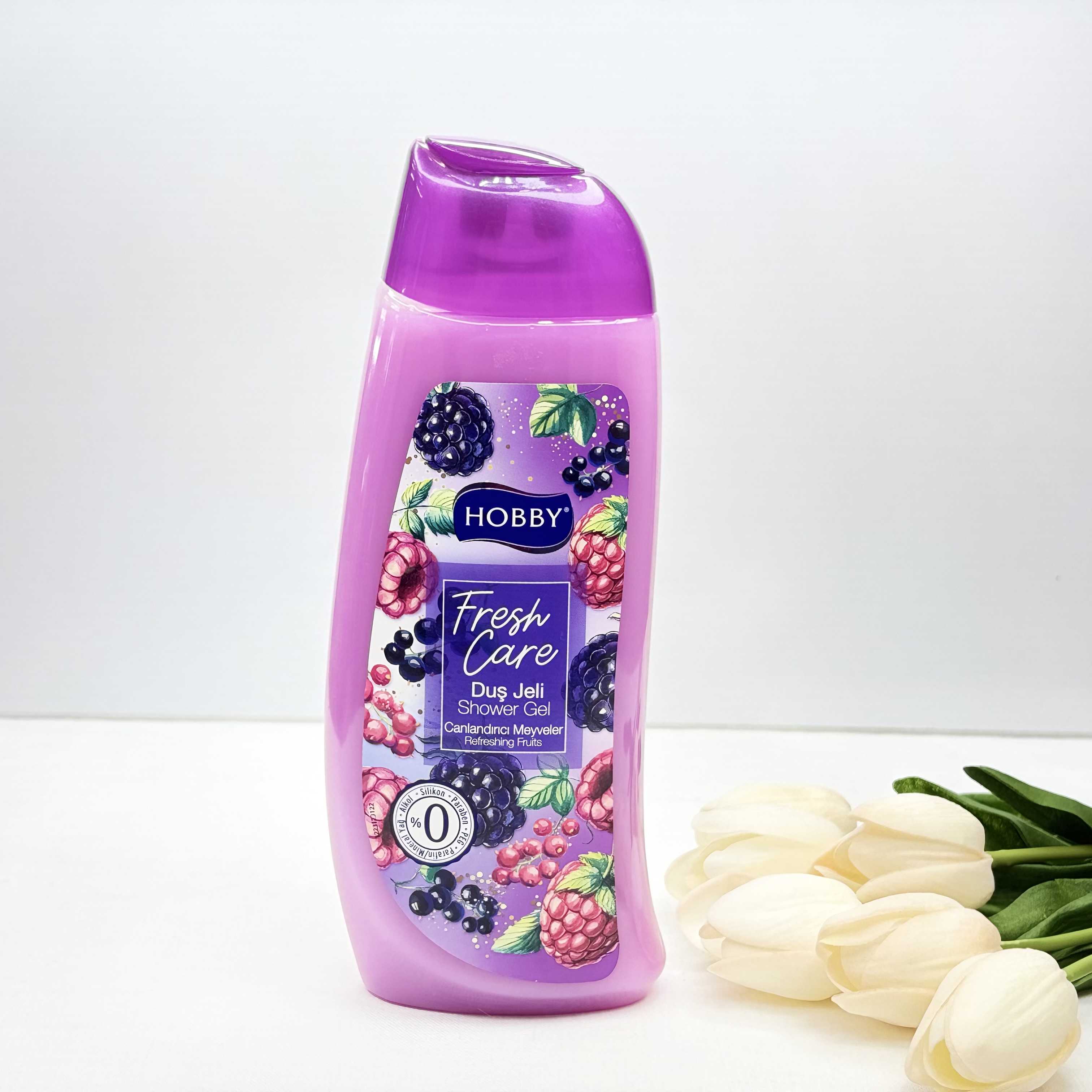 شامپو بدن‌مدل Fresh Care حاوی عصاره شاه توت و تمشک حجم500میلی لیتر