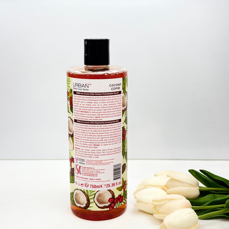 شامپو بدن مدل body care رایحه coconut و coffee قهوه و نارگیل حجم 750 میل کیفیت اصلی