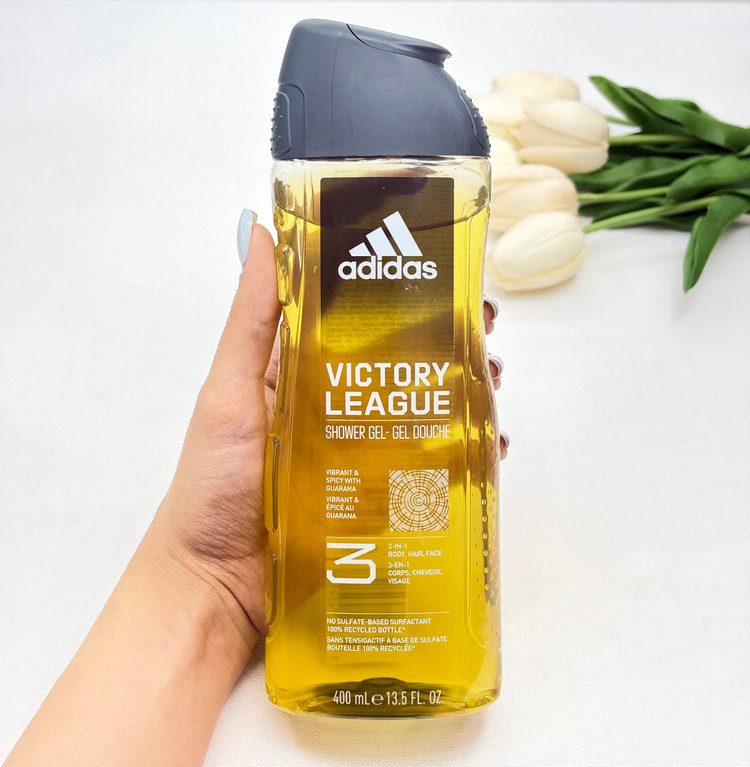 شامپو سه در یک سر و صورت و بدن کیفیت اصلی بدون سولفات مدل VICTORY LEAGUE حجم ۴۰۰میل.شاورژل