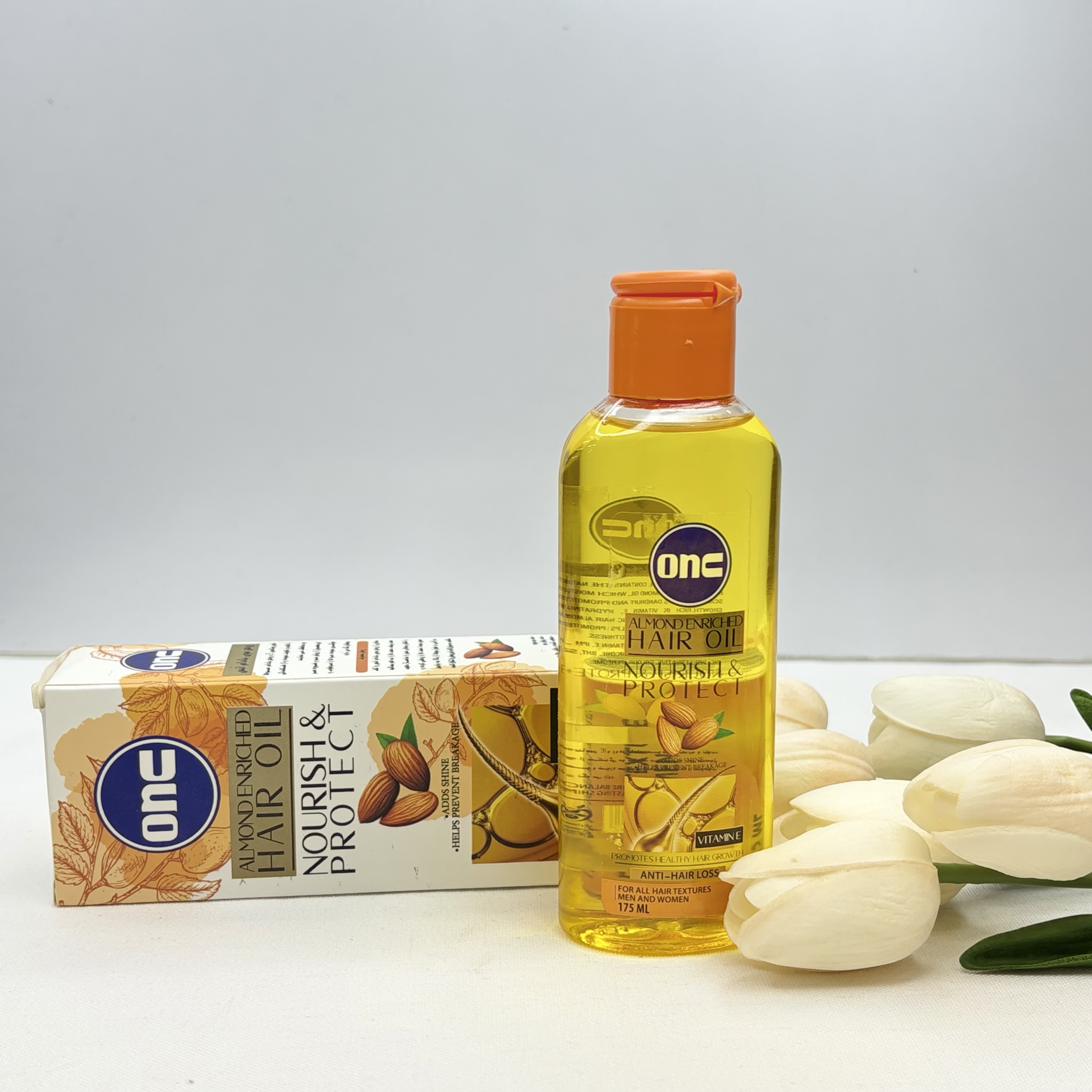 روغن بادام طبیعی مو و بدن و صورت انس onc حجم۱۷۵میل