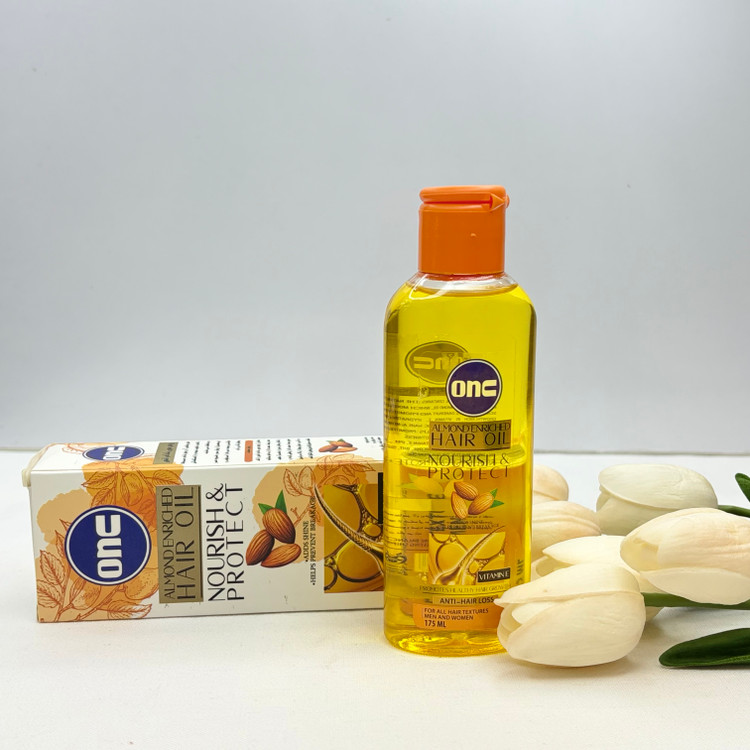 روغن بادام طبیعی مو و بدن و صورت انس onc حجم۱۷۵میل