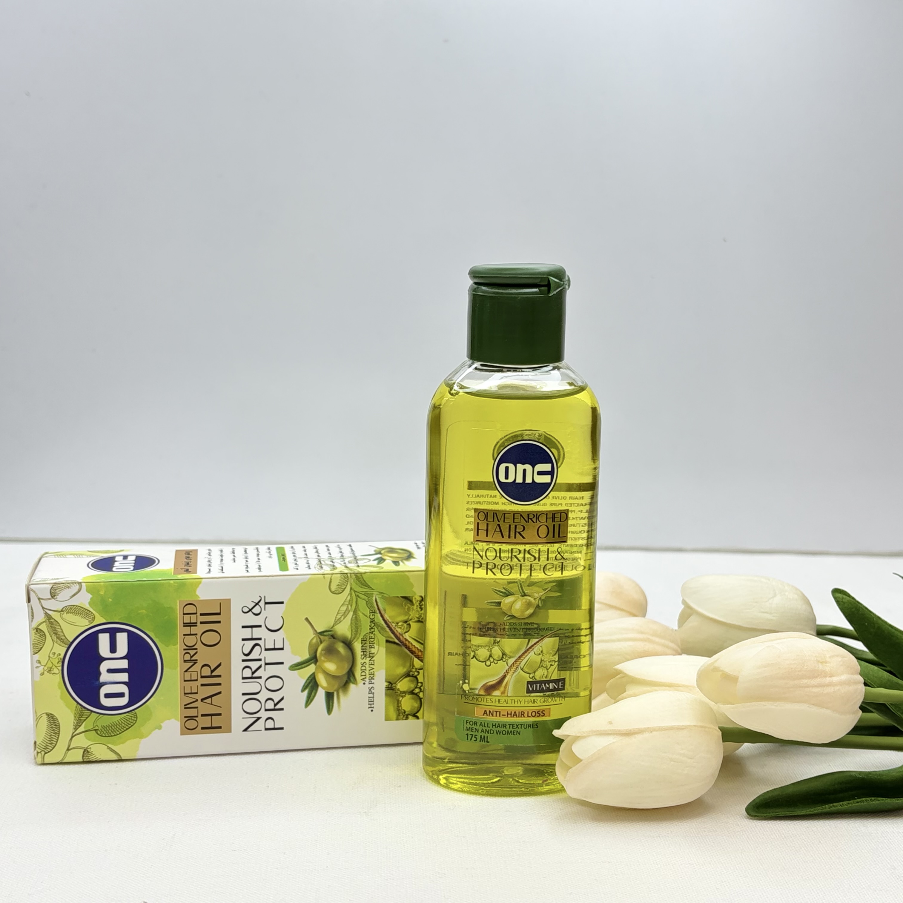 روغن طبیعی بدن و صورت و مو‌ زیتون انس onc حجم۱۷۵ میل