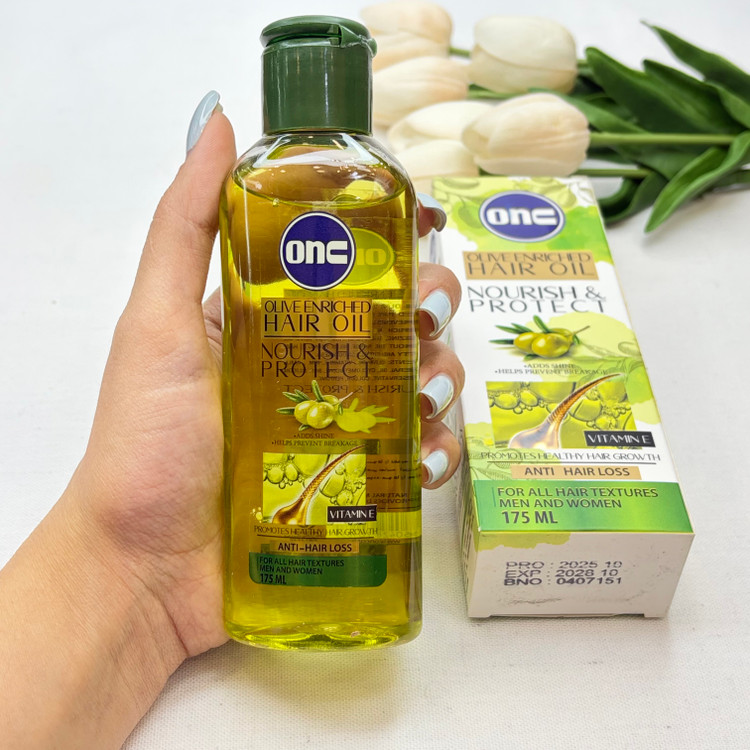روغن طبیعی بدن و صورت و مو زیتون انس onc حجم۱۷۵ میل
