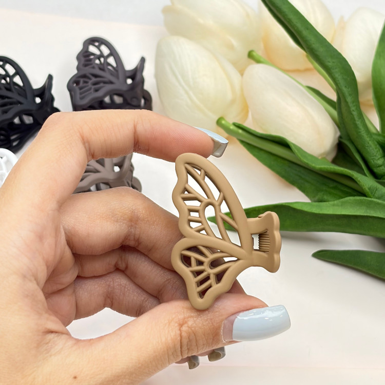 کلیپس مات نشکن طرح پروانه کیفیت وارداتی4cm