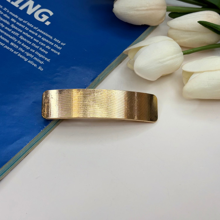 کلیپس فرانسوی فلزی طرح مستطیل11cm