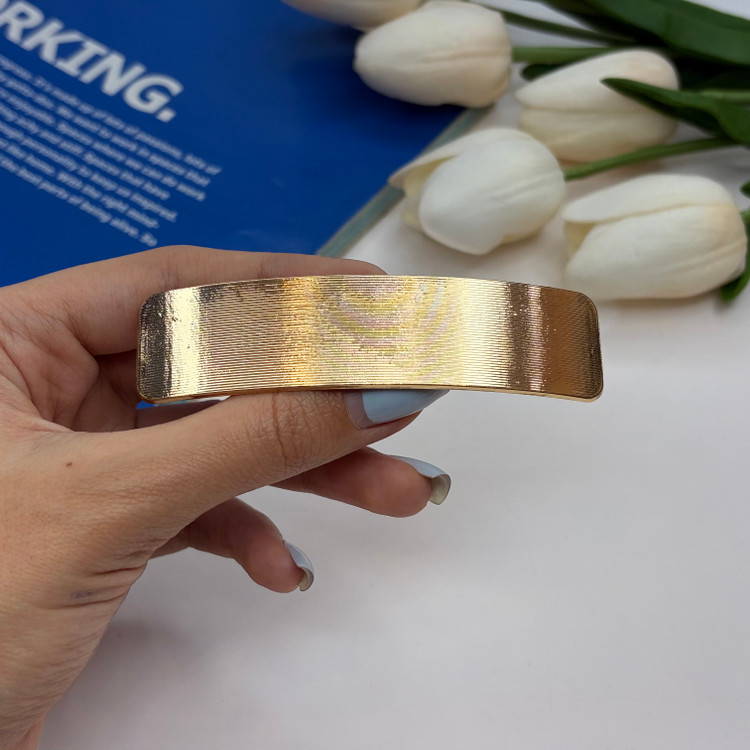 کلیپس فرانسوی فلزی طرح مستطیل11cm