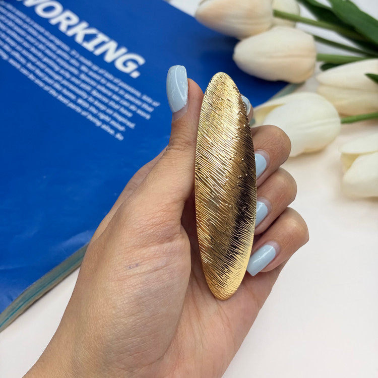 کلیپس فرانسوی فلزی طرح بیضی اورجینال11cm
