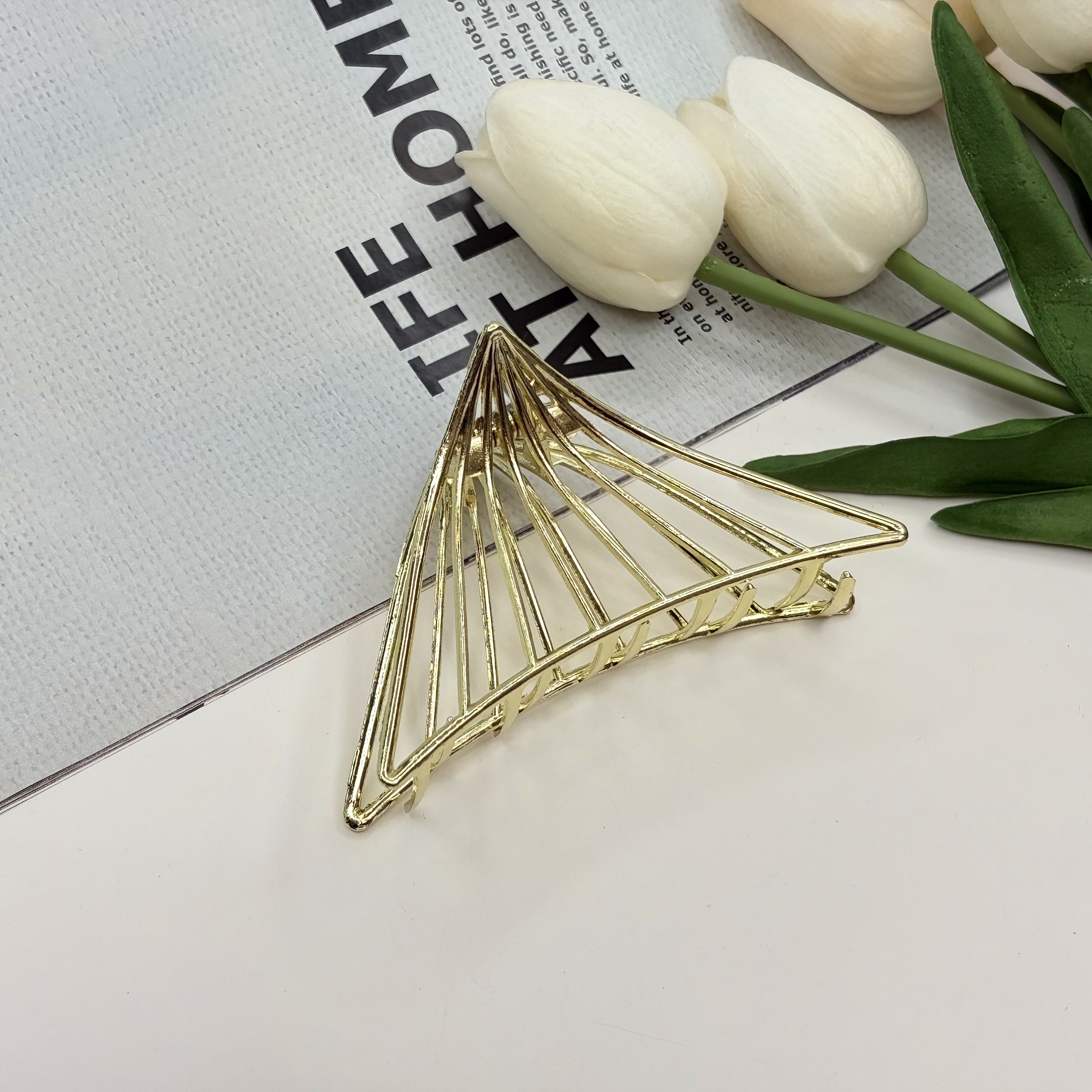 کلیپس فلزی مثلثی کیفیت عالی وارداتی 8cm