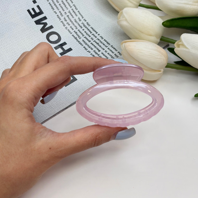 کلیپس طرح بیضی بوفینی نیمه مات توخالی نشکن 6cm