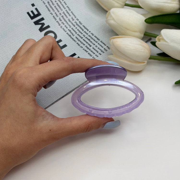 کلیپس طرح بیضی بوفینی نیمه مات توخالی نشکن 6cm