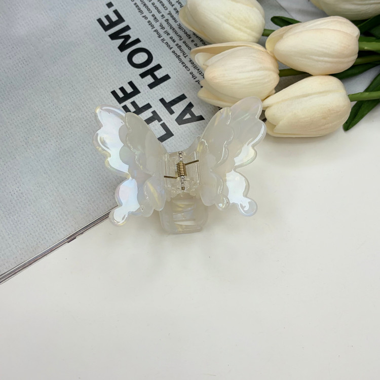 کلیپس طرح پروانه ماربل صدفی سه بعدی 8cm