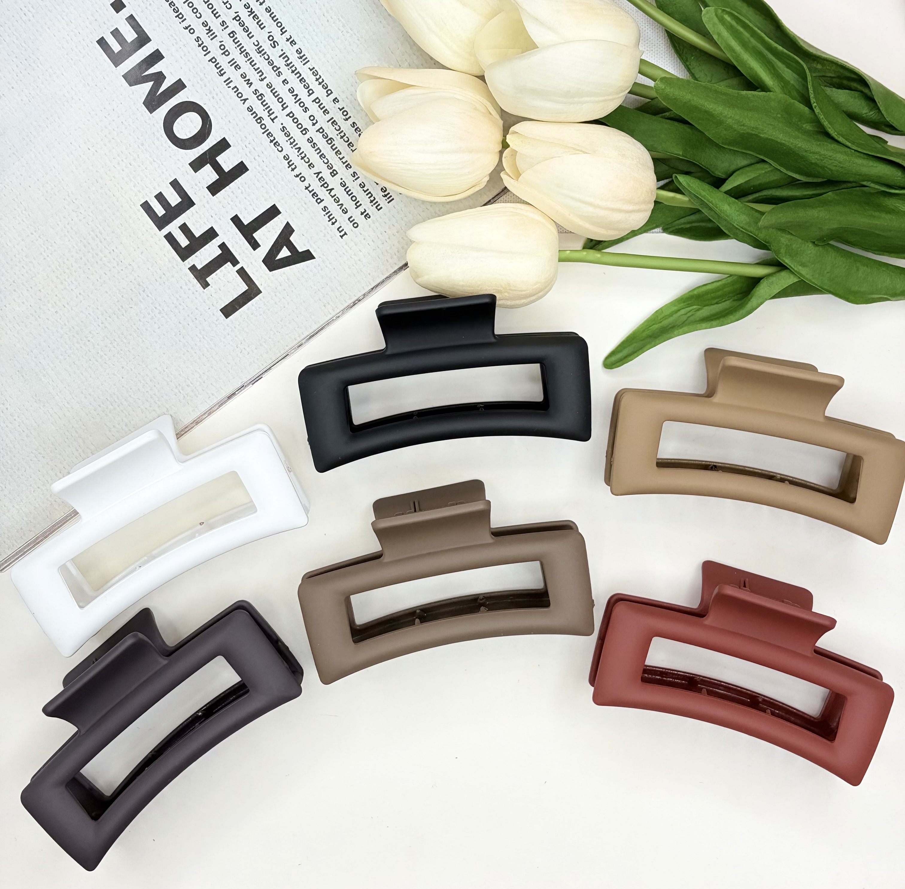 کلیپس مات نشکن وارداتی مستطیل توخالی مات 8cm
