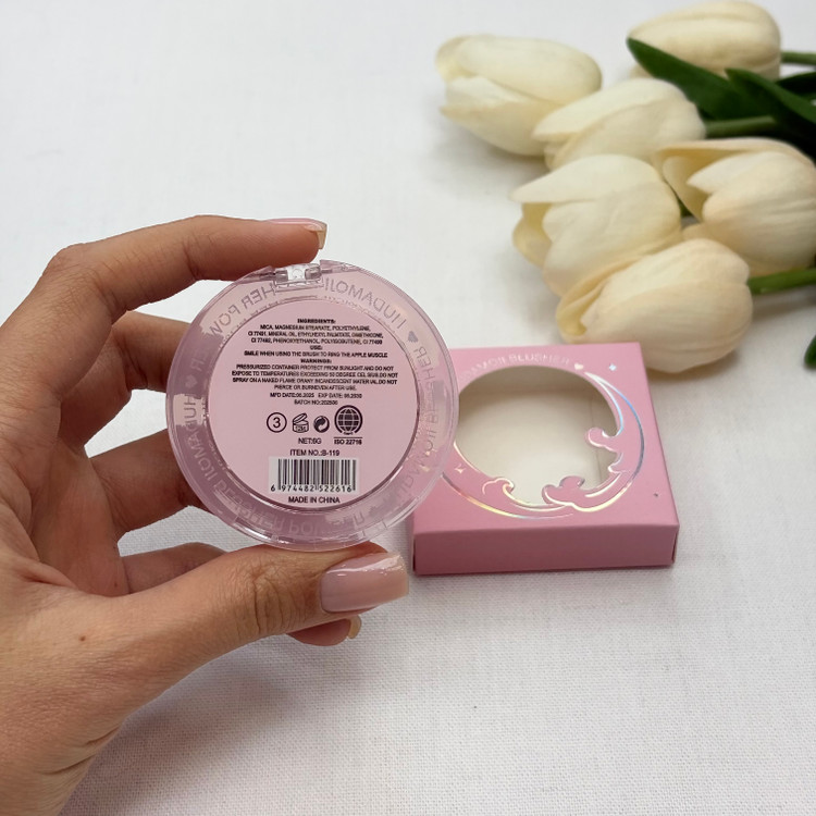 رژگونه فانتزی طرح ماه پیگمنت زیاد و باکیفیت هایلایتر شکل ماه کوچک