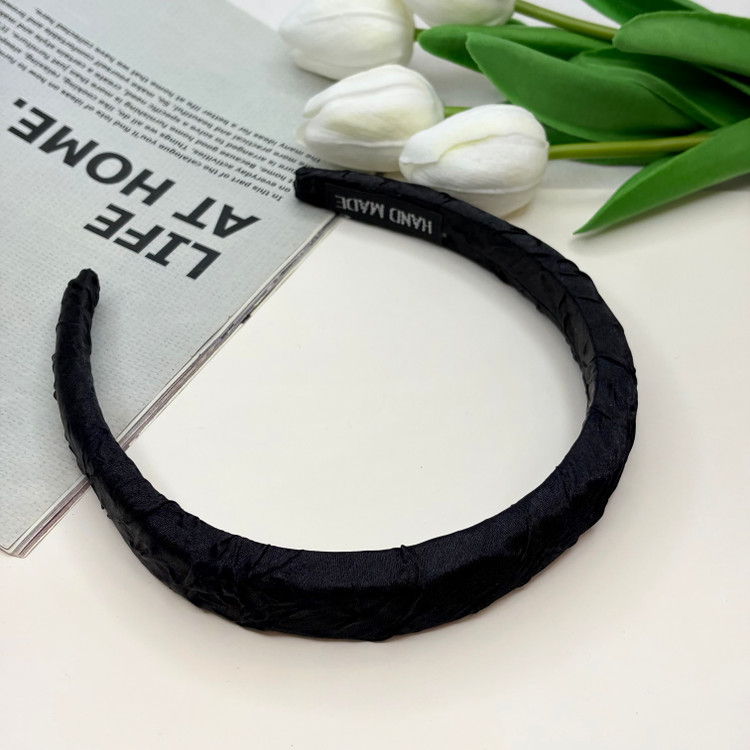 تل سر پارچه ای 2.5 سانت طرح پارچه ساتن ژاکارد چروک