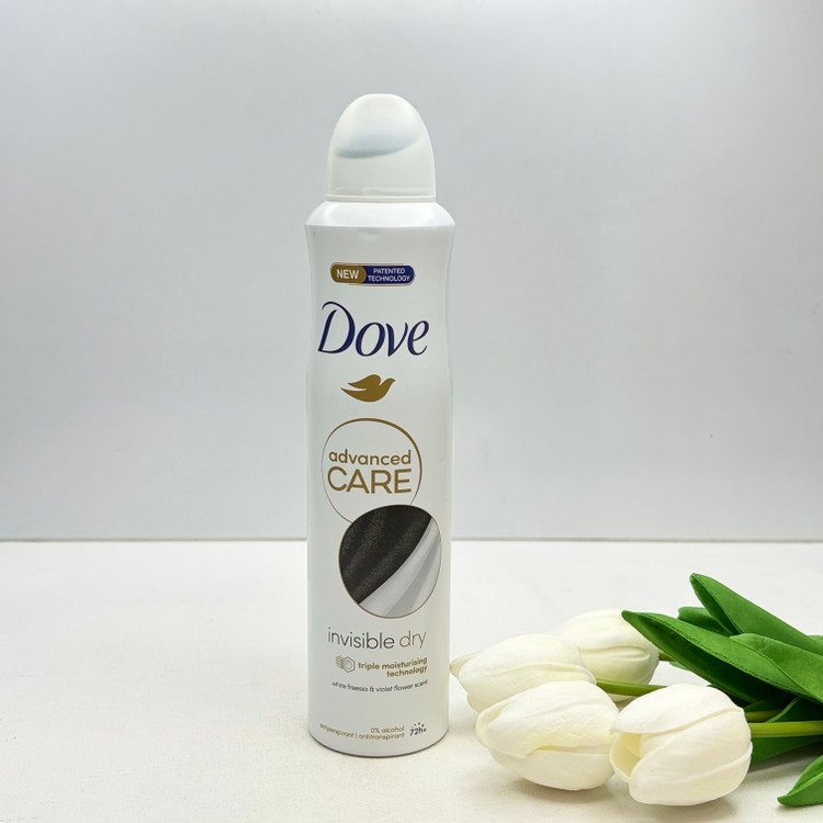 اسپری ضد تعریق 72 ساعته بدون الکل رایحه گل فریزیا سفید و گل بنفشه Advanced Care Invisible Dry Freesia & Violet Flower