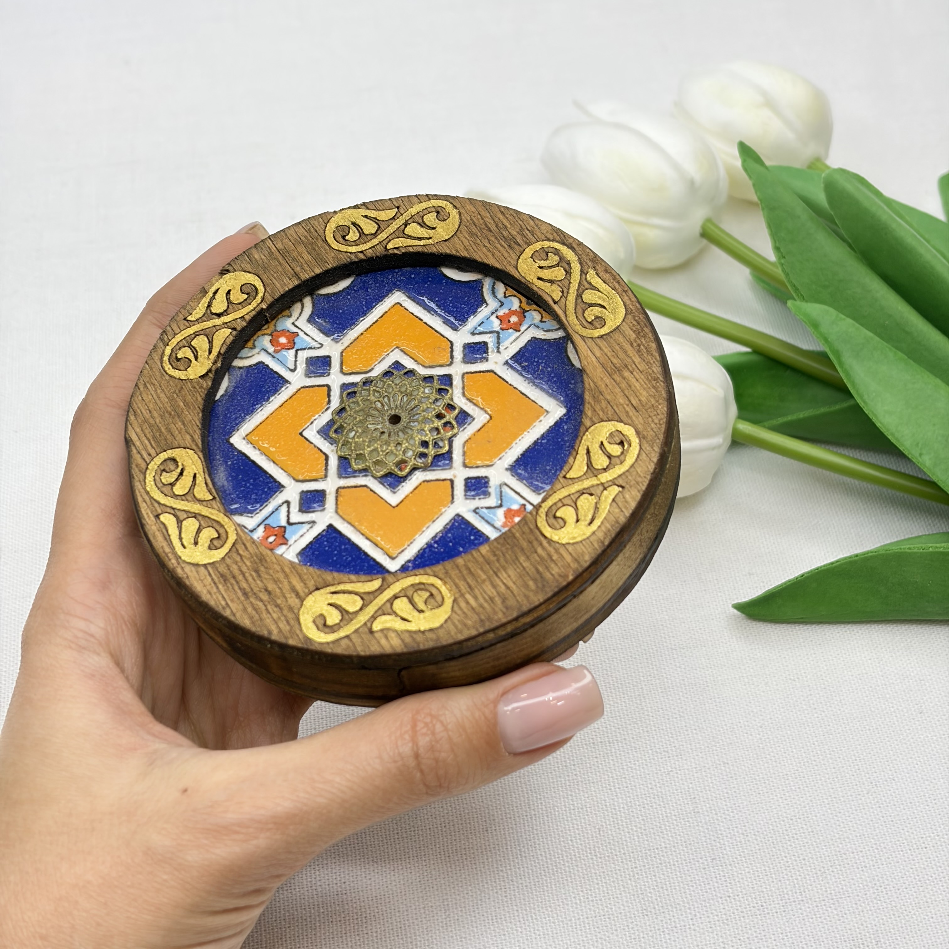 جاعودی طرح دار چوب و سرامیک.طرح سرامیک متنوع ارسال میشود