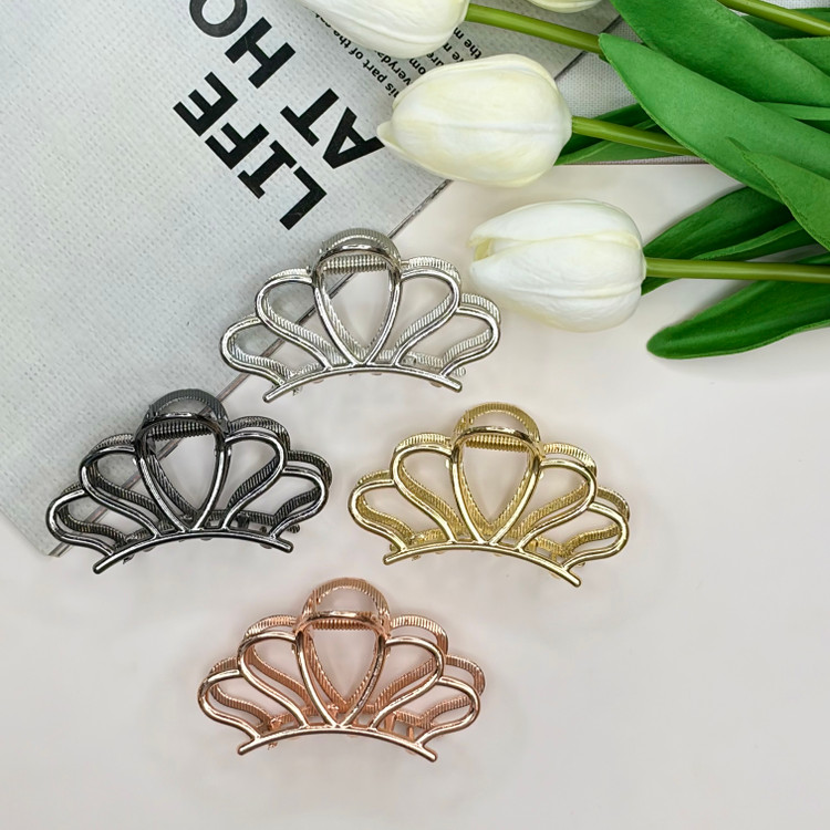 کلیپس فلزی طرحگل لوتوس براق وارداتی با کیفیت سایز7cm
