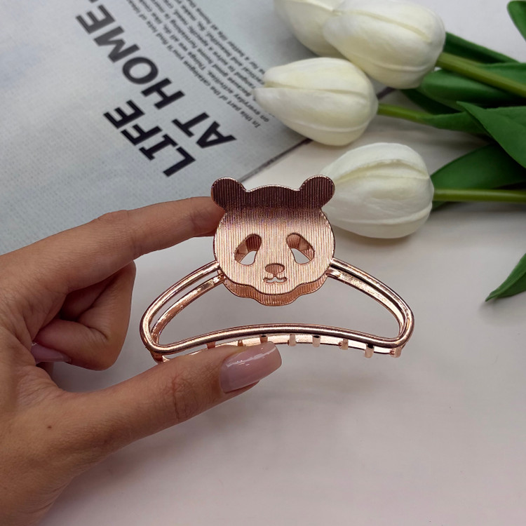 کلیپس فلزی طرح پاندا براق با کیفیت وارداتی سایز7.5cm