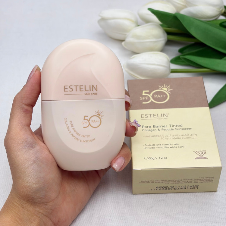 ضدآفتاب ۶۰گرمی کلاژن ساز اس پی اف ۵۰ رنگی نچرال