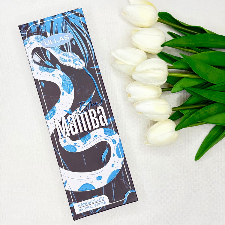 عود شاخه ای ۵۰ گرمی دست ساز مدل مار آبی BLUE MAMBA