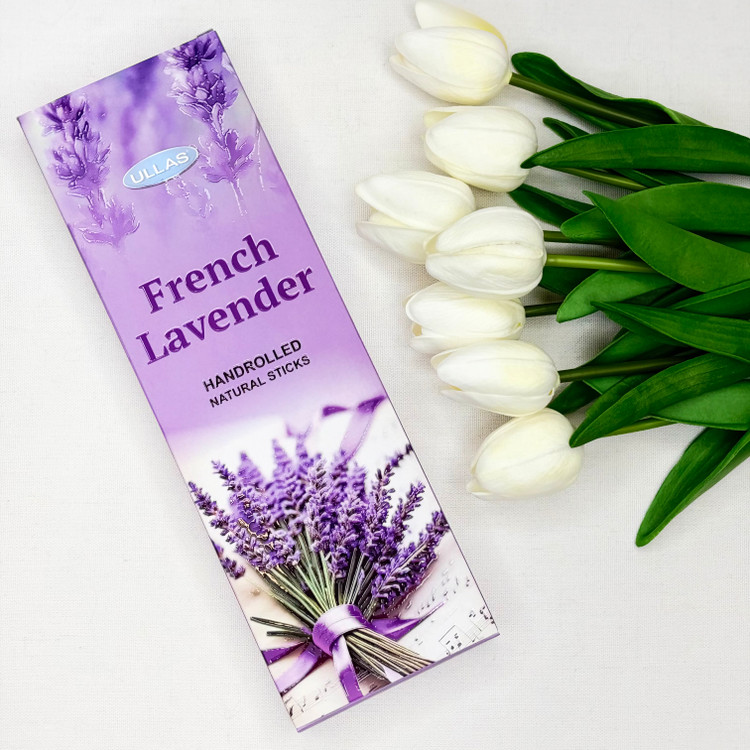 عود دست ساز ۵۰ گرمی شاخه ای مدل لوندر FRENCH LAVENDER