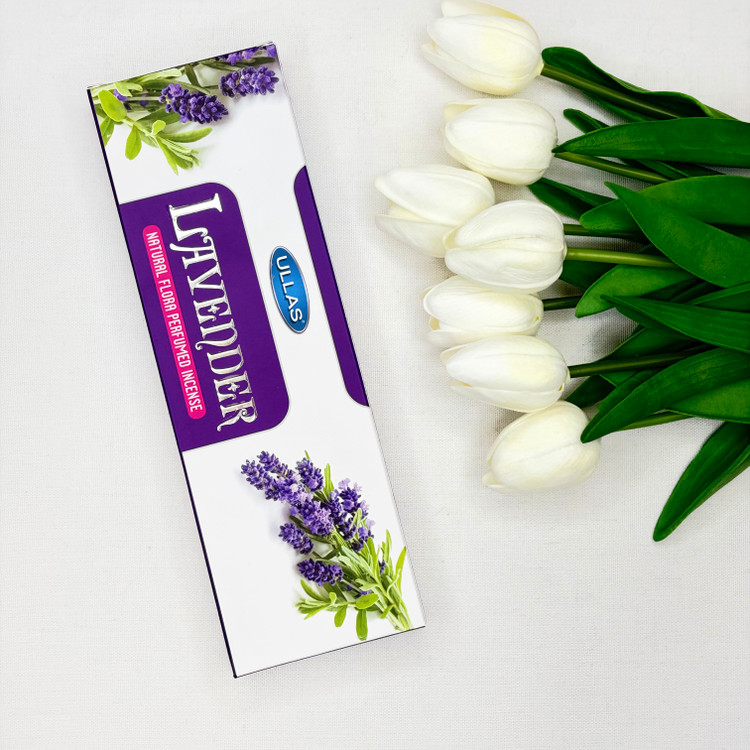عود شاخه ای ۵۰ گرمی دست ساز مدل لوندر lavender
