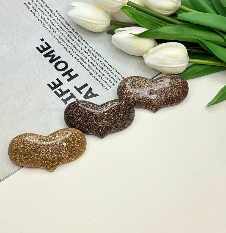کلیپس فرانسوی طرح قلب اکلیل دار 7.5cm