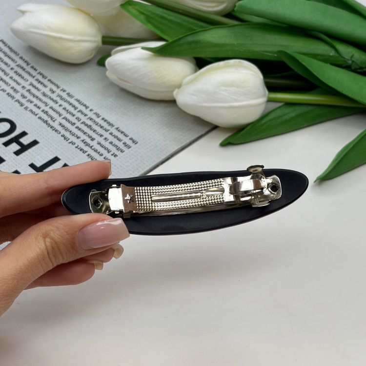 کلیپس فرانسوی بیضی طرح گلدار شاین 10cm