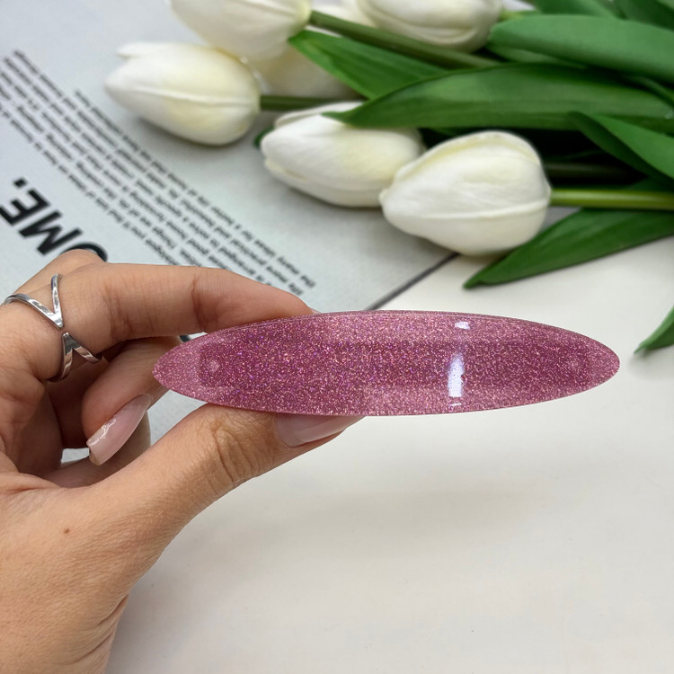 کلیپس فرانسوی بیضی طرح شاین دار10cm