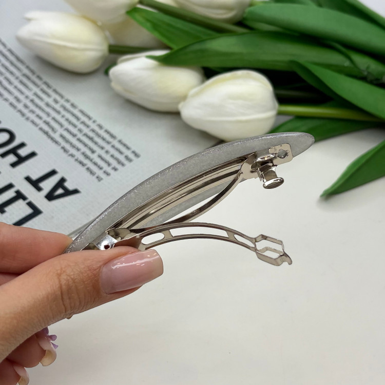 کلیپس فرانسوی بیضی طرح شاین دار10cm