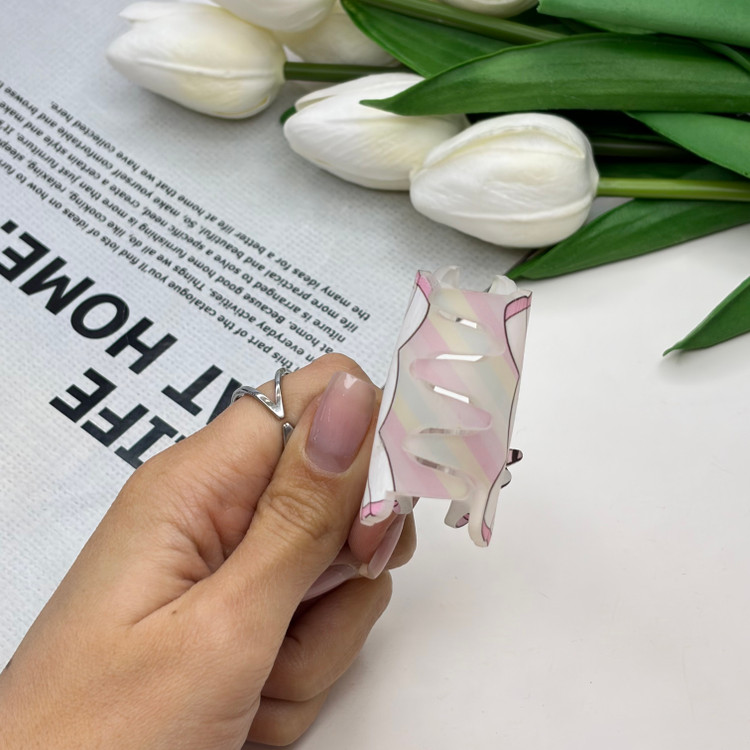 کلیپس مو طرح اسب تک شاخ یونیکورن یخی مات4.5cm