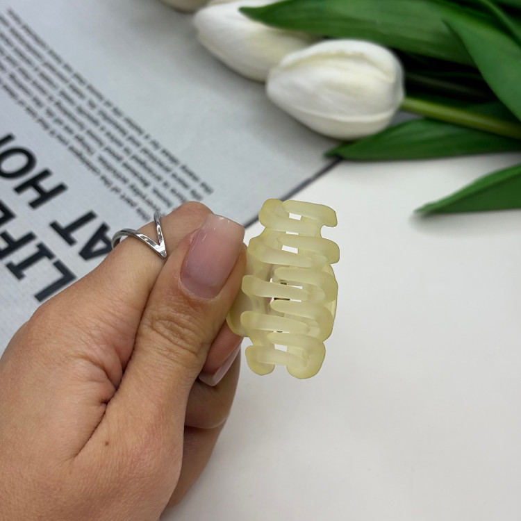 کلیپس مدل چنگکی یخی مات رنگ پاستلی3cm