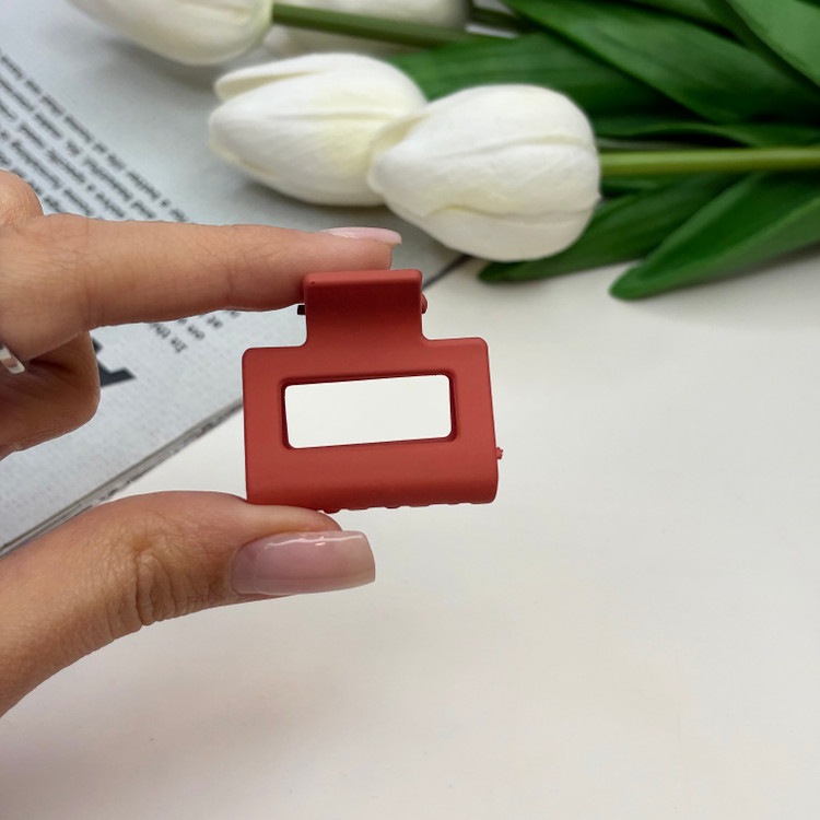 کلیپس طرح مستطیل رنگ مات سایز کوچک 3.5cm