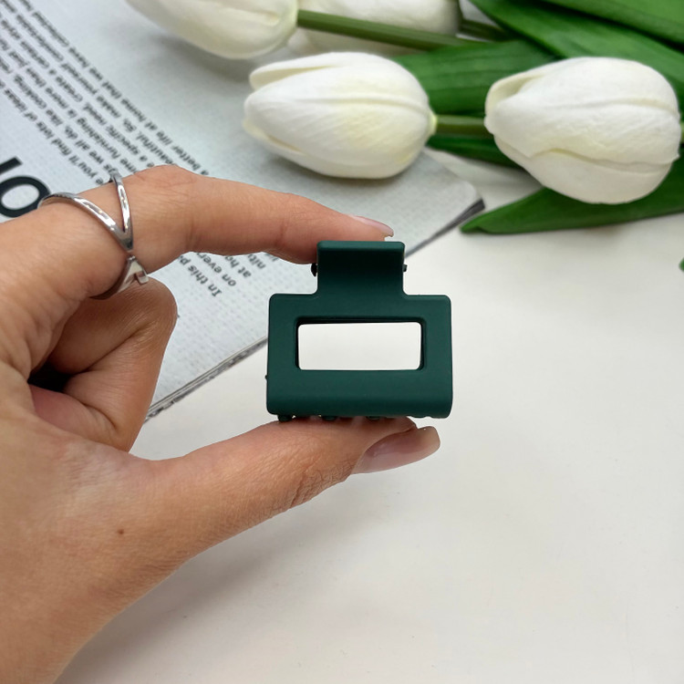 کلیپس طرح مستطیل رنگ مات سایز کوچک 3.5cm
