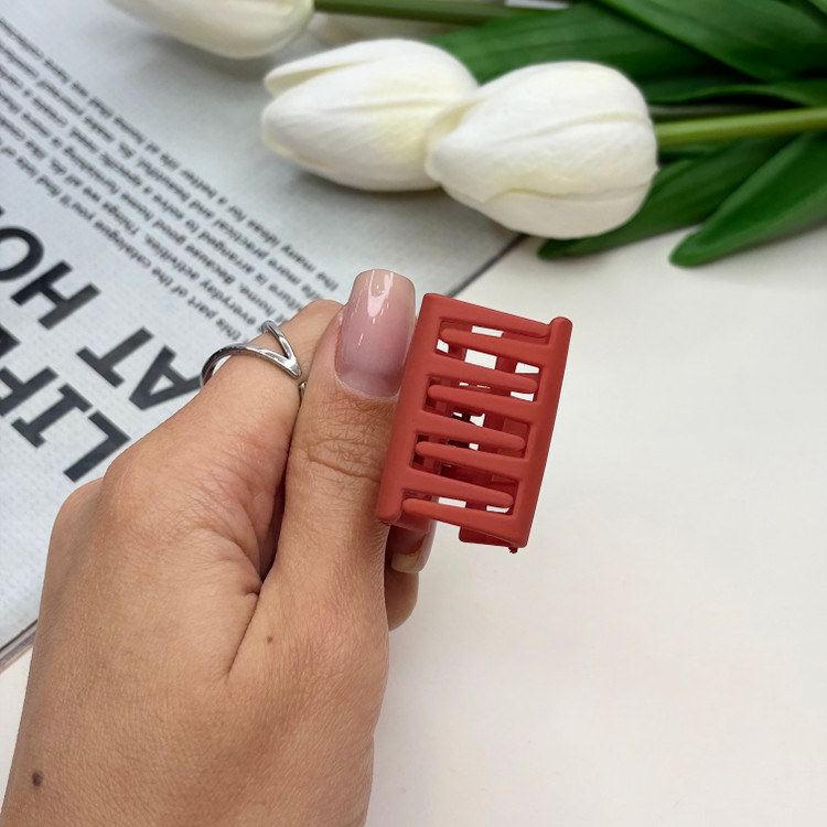 کلیپس طرح مستطیل رنگ مات سایز کوچک 3.5cm