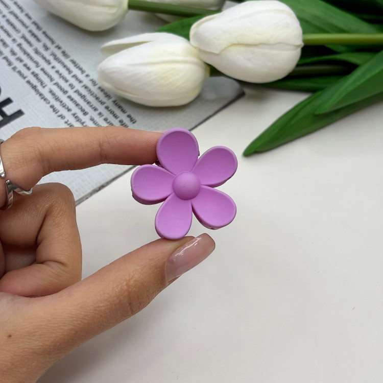 کلیپس مدل گل سایز کوچک رنگمات3.5cm
