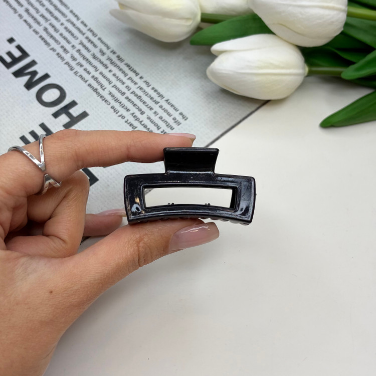 کلیپس طرح مستطیل سایز کوچک رنگ براق4.5cm