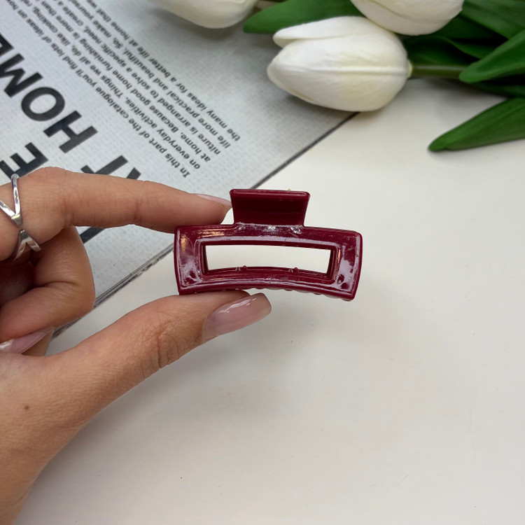 کلیپس طرح مستطیل سایز کوچک رنگ براق4.5cm