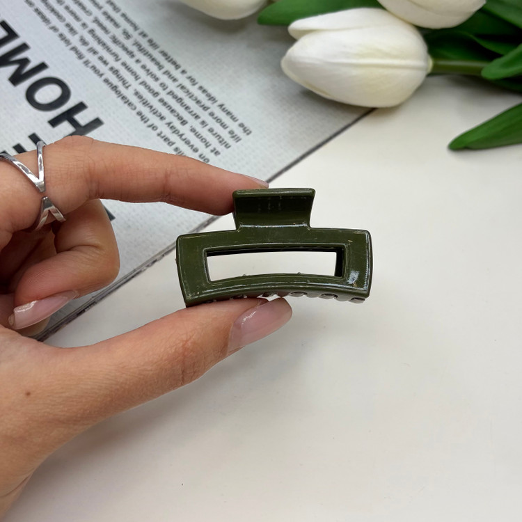 کلیپس طرح مستطیل سایز کوچک رنگ براق4.5cm